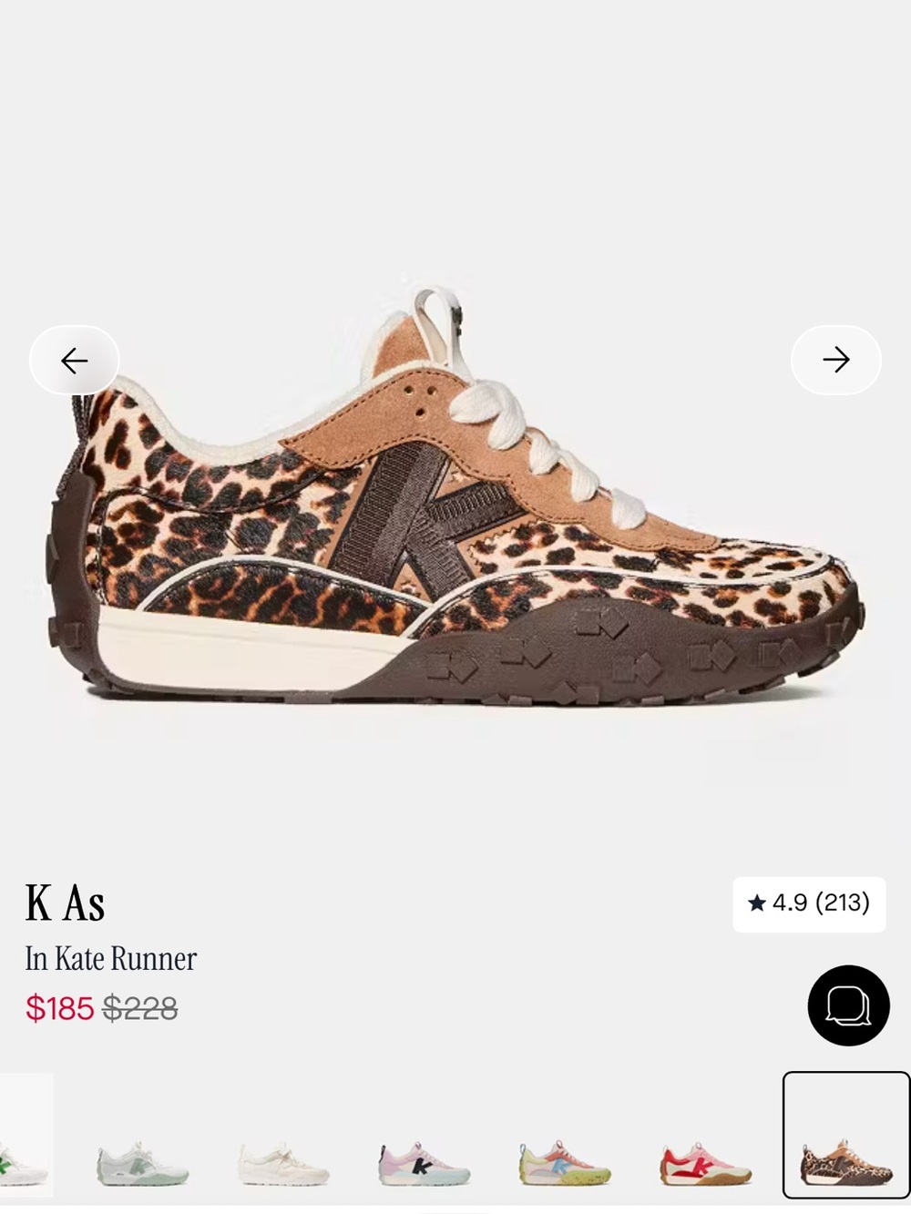kate spade Women’s K As In Kate Leopard Runners NWOB